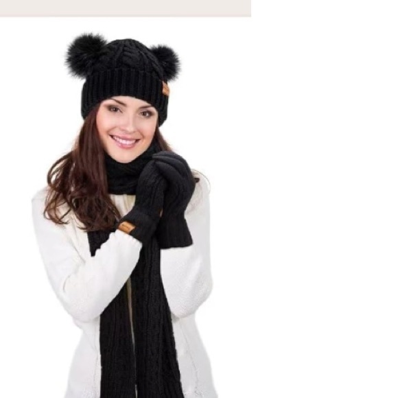 Winter Hat Scarf Glove Set for Women - Picture 5 of 5